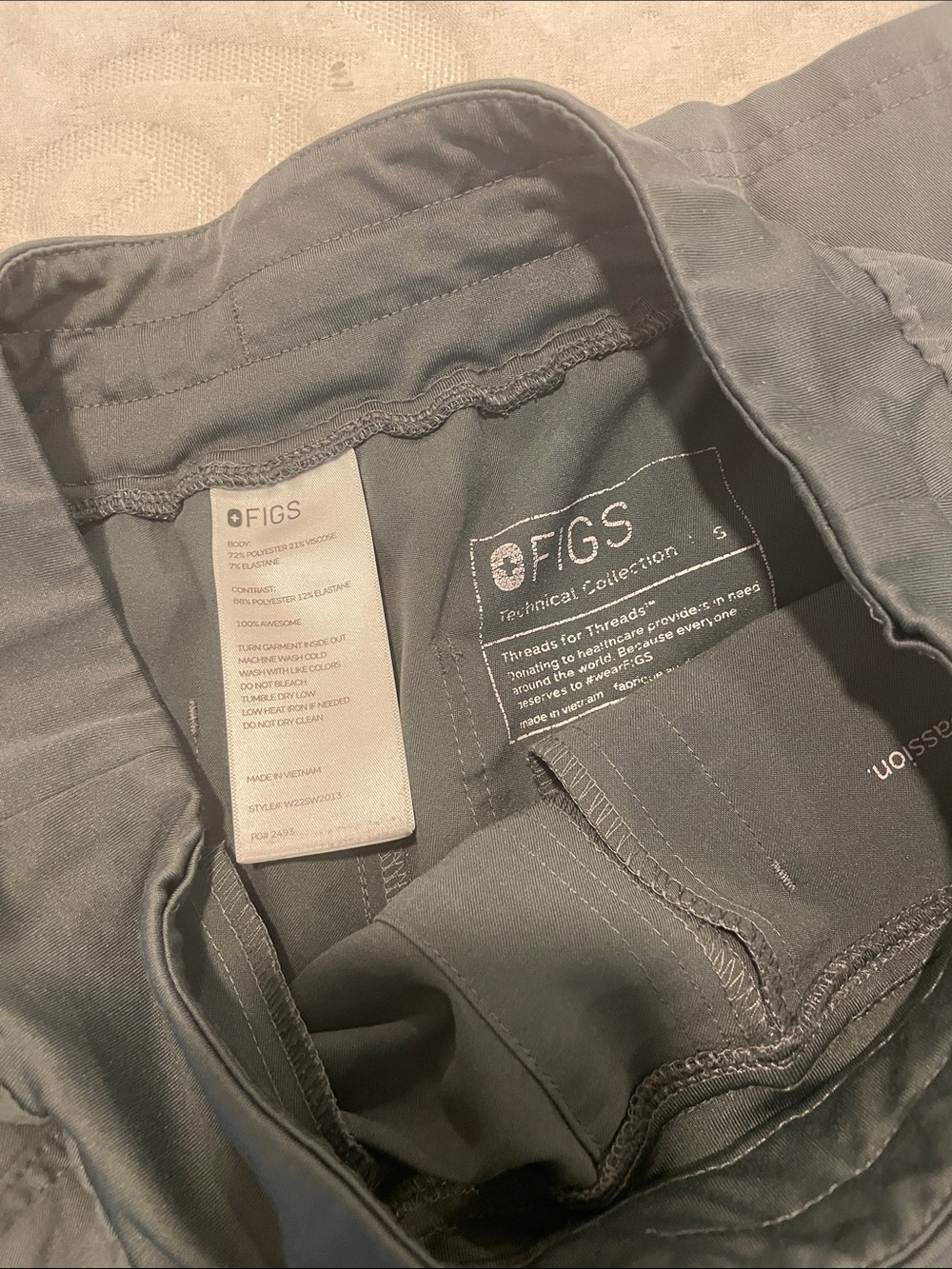 Figs Bonsai Yola Straight Leg Scrub Pant - Picture 3 of 3